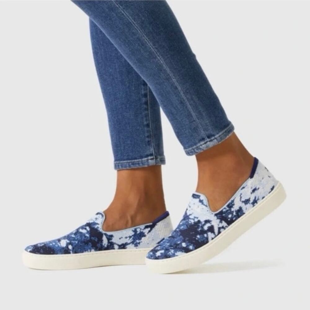 Rothy’s x The Butcher's Daughter Shibori Sneakers Limited Edition Women's Sz 7.5